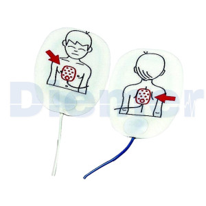 Pediatric Electrodes Defibrillator Life Pack Manual / Reanibex 700 - 800
